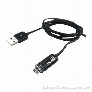 Micro USB Data Cable with Adaptor, Different Color is Available, 500pcs MOQ Each Color